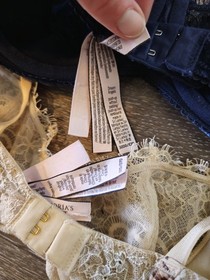 Victoria's Secret Lot of 5 Sexy Bras 32D: Push Up without Padding Lace Bling
