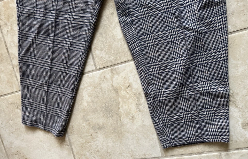 Pantalones deportivos Lands End para mujer talla L/P pata de gallo tejidos pierna cónica Foto 3 de 4