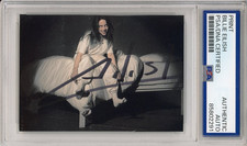 BILLIE EILISH SIGNED WHEN WE FALL ASLEEP PHOTO OLD STYLE AUTOGRAPH PSA DNA COA