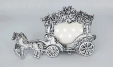 Silver 7" Horse Carriage PICTURE FRAME Party Wedding Favors Events Decorations