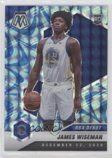 2020-21 Panini Mosaic NBA Debut Reactive Blue Prizm James Wiseman #266 10qk