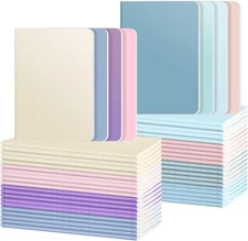 48 Pack Colorful Lined Notebooks, Journals in Bulk, 72 Pages, 36 Sheets,8.3x5.5