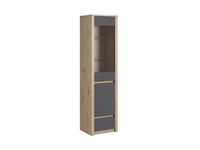 Schrank Anrichte Vitrinenschrank Glasfront Glas-RegalböDen Schublade