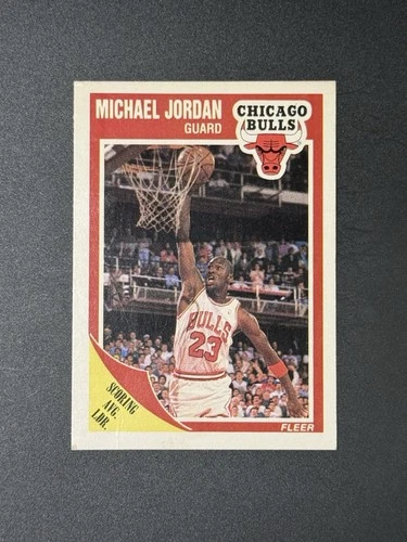 1989-90 Fleer - Michael Jordan Scoring Avg. Ldr. #21 - Chicago Bulls HOF