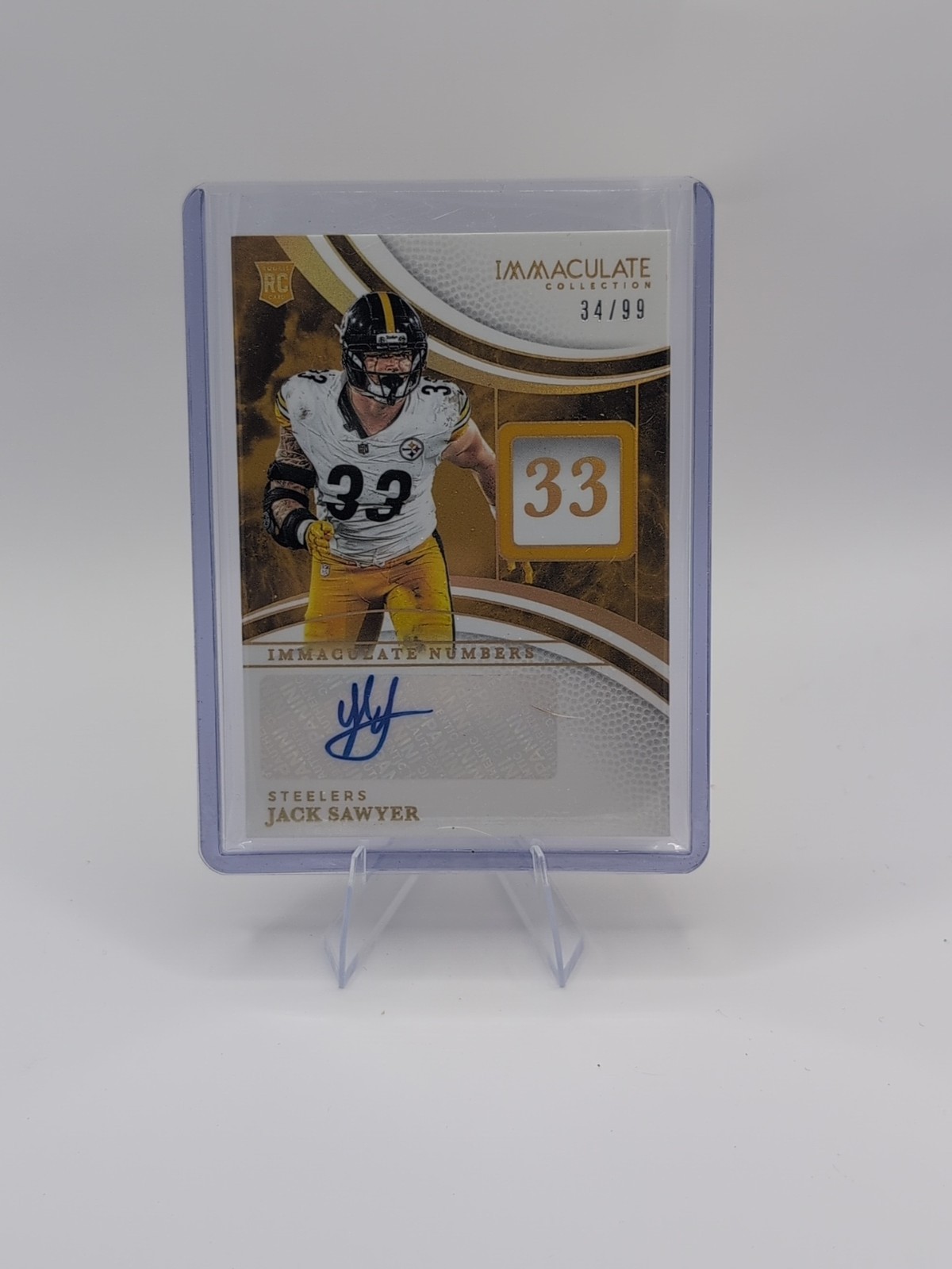Jack Sawyer Panini Immaculate Collection Immaculate Numbers Signatures #INSJSR Base