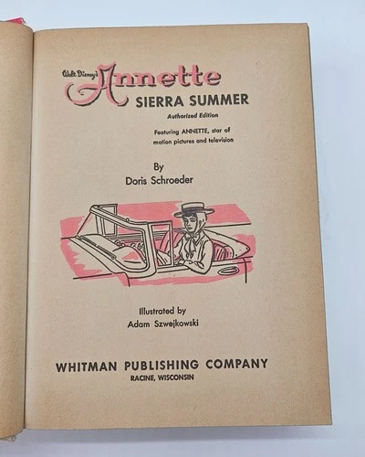 Walt Disney Annette Sierra Summer Authorized Edition Hardcover 1960 Vintage Book image 14