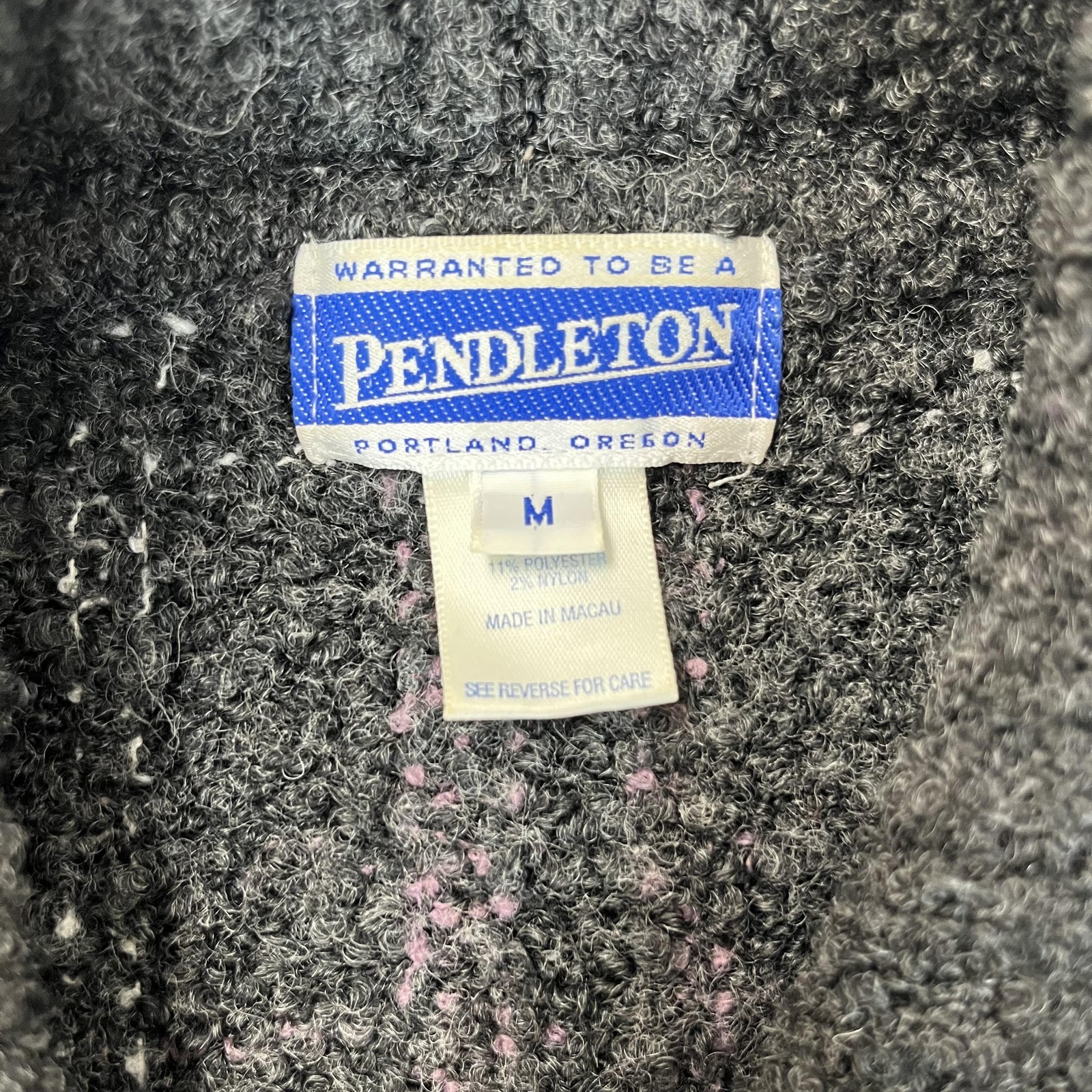 Pendleton Sweater Womens Medium Button Up Texture… - image 2