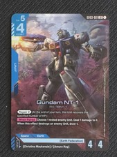 Gundam NT-1 Unit Card GD03-001 Christina Mackenzie Amuro Ray Gundam War TCG