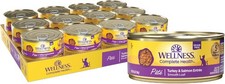 Wellness Complete Health Pate Adult Wet Cat Food, Natural, Protein-Rich, Grain F