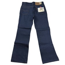 NWT Vintage 80s Levis 317 Orange Tab Boot Cut Jeans Dark Wash Made in USA 34x30