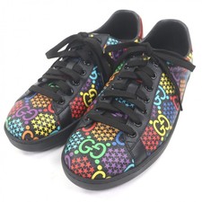 Gucci GG logo Star Pattern Leather Sneakers - DUTY FREE