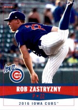2016 Iowa Cubs Choice #35 Rob Zastryzny Corpus Christi Texas TX Baseball Card