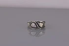 Vintage Wheeler Sterling Silver Grape Leaf Themed Band Ring 925 Sz: 7