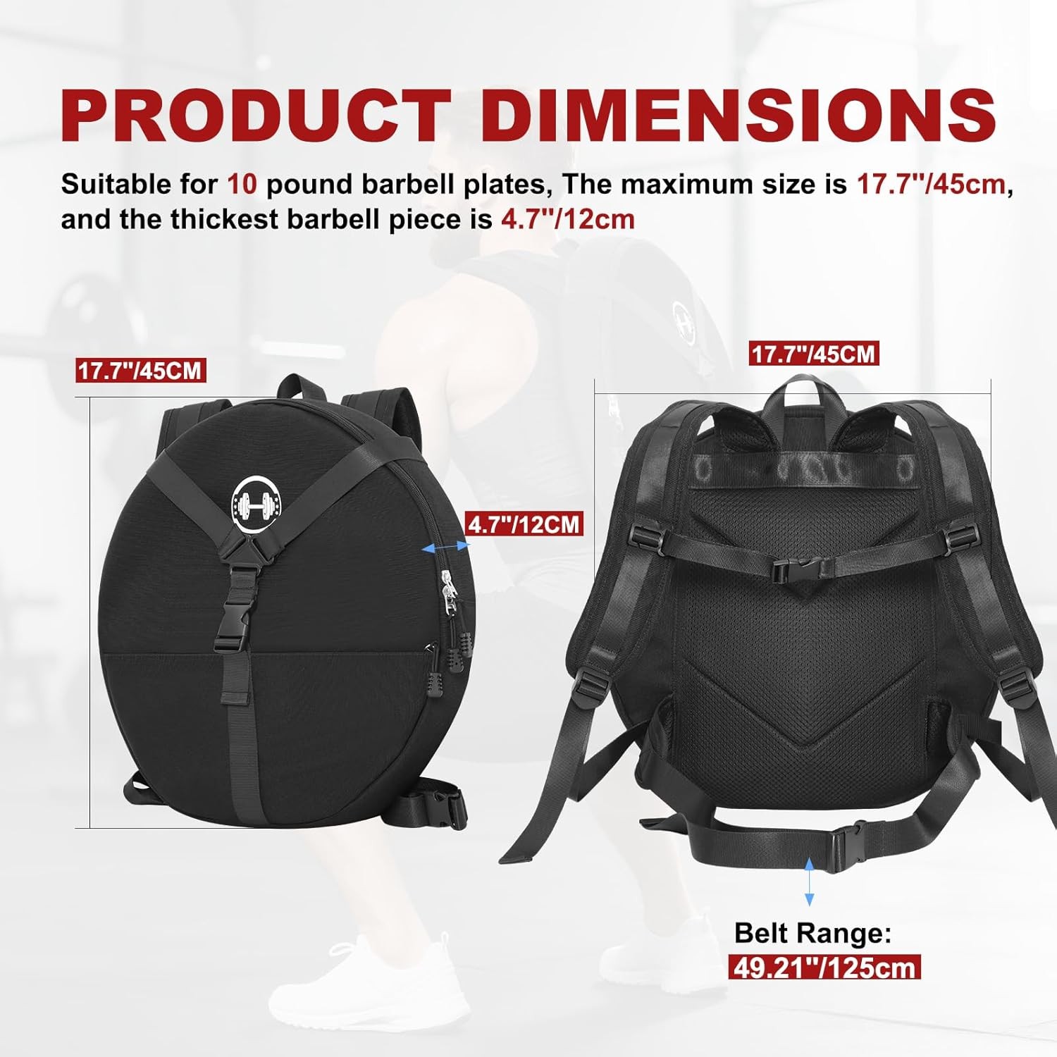 YEEGO DIRECT Weighted Backpack Vest for Fitness and Bodyweight... 