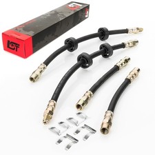 4x Bremsschlauch Vorderachse Hinterachse + Schlauchklemme für VW Golf II 1G