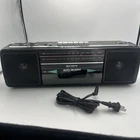 Sony CFS-220 Soundrider FM AM Stereo Cassette Boombox Auto Reverse Vintage Retro