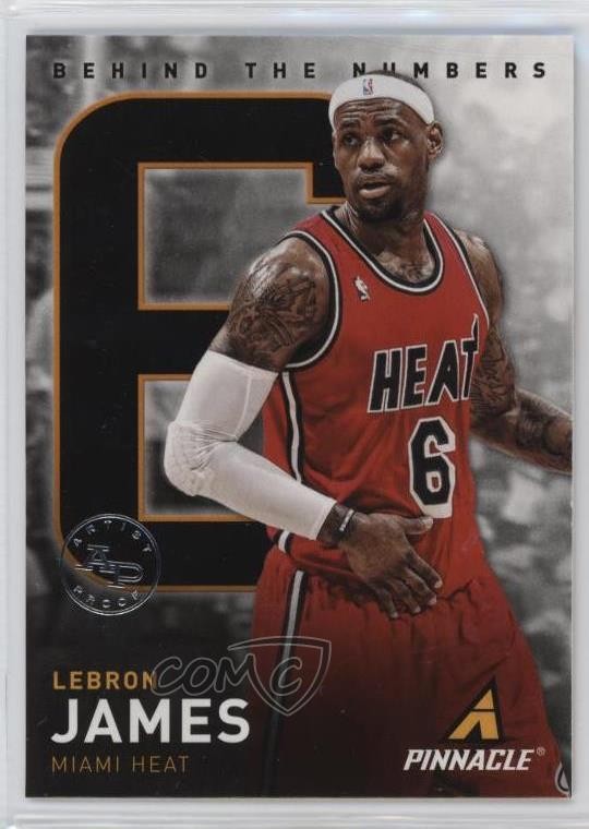 2013-14 Panini Pinnacle Behind The Numbers Artist Proof LeBron James #7 6l7