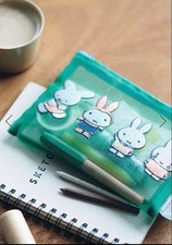 Dick Bruna Miffy Studio Clip Pouch Mesh Embroidered 14.5x20cm/5.7x7.87" Miffy