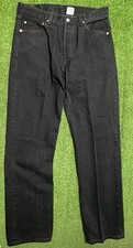 Levi s 501 Black Jeans Mens 34x34 Straight Leg Y2K Vintage 90s Grunge Western