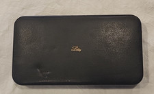 Antique Lilly  Leather Traveling  Medical Box With 3 Vials 