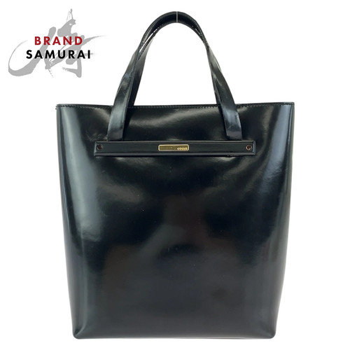 Gucci Vintage Black Gold Hardware Enamel 000 2058 0558 0 Handbag Ladies 601320 U
