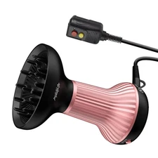 Diffuser Hair Dryer for Curly Hair with Ceramic Technology, Lightweight Elega...