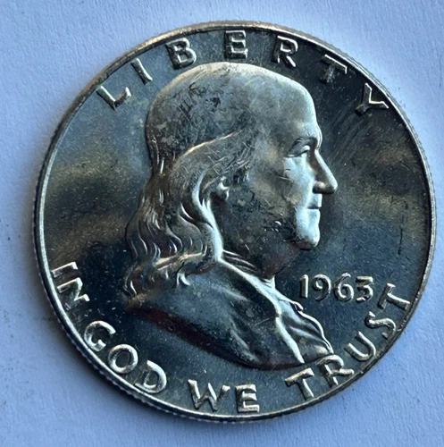 1963 D Franklin Half Dollar Uncirculated - Lot A
