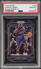 2022 Prizm Lebron James #134 TRUE BLACK PRIZM 1/1 PSA 10 Gem Mint