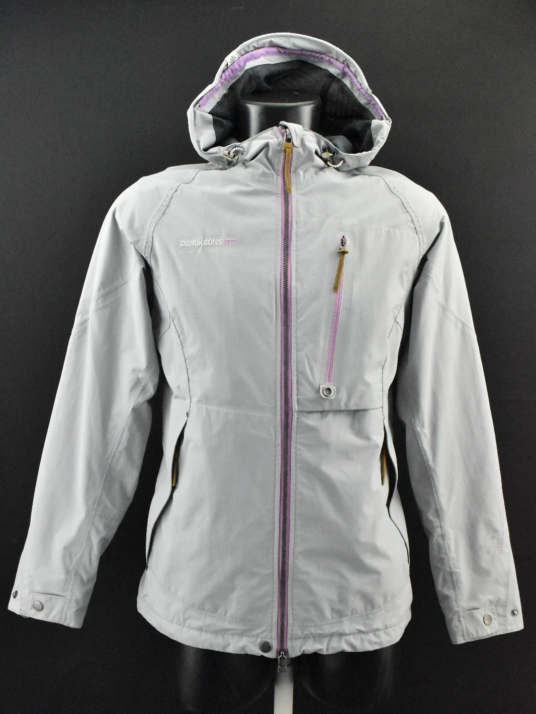 DIDRIKSONS Addison Womens Parka Jacket Storm System Hooded Waterproof Coat sz 36