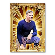 Ernie Nevers Golden Icon Art Card 01/20 Starpop Signed Football Short Print