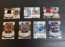 2025 NFL Rookie Autograph 7 Card Lot - Panini Select Silver Prizm RPA, RC Autos