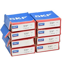 Lot of 8x SKF 6205 JEM Deep Groove Ball Bearing, 25mm Bore, 52mm OD, 15mm Width