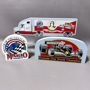 3 Vintage MARIO ANDRETTI Hand Signed & Numbered Hometowne Collectibles