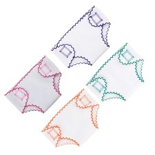 4Pcs Fabric Doll Diaper Set Assorted Colors Realistic Doll Care Pretend Play