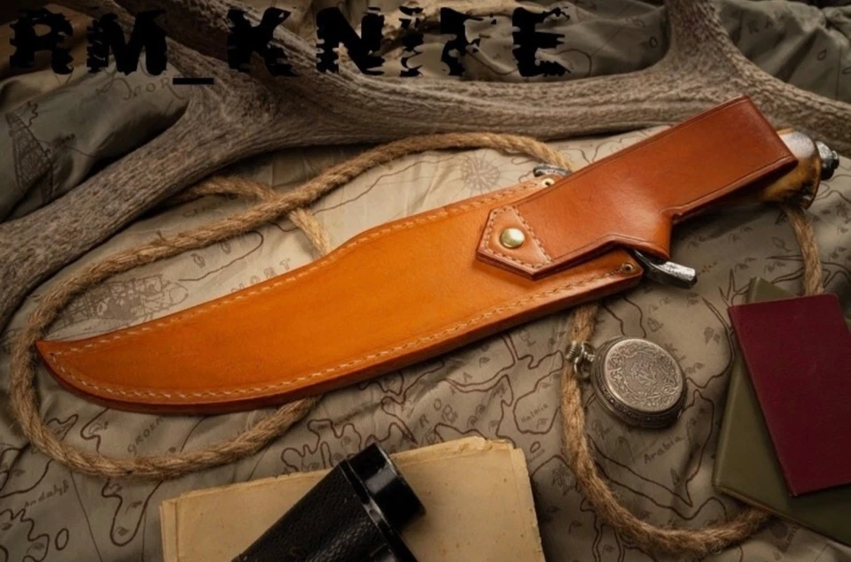 Rare find bowie knife with Antler handle - Image 4 of 4