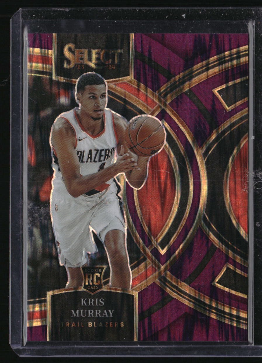 2023-24 Panini Select #120 Kris Murray Purple Flash Prizm #/175 Rookie RC
