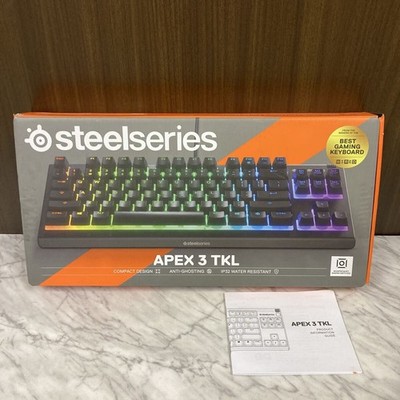 SteelSeries Apex 3 TKL Wired Gaming Keyboard USB Tenkeyless JIS Unused