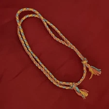 NEW BOHO BRAID THREAD FRIENDSHIP BRACELET ADJUSTABLE PEACH MUSTARD AQUA NIP