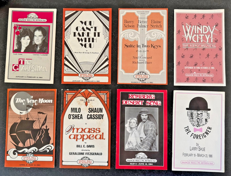 Vintage Paper Mill Playhouse Program Lot 8 The New Moon Windy City Foreigner