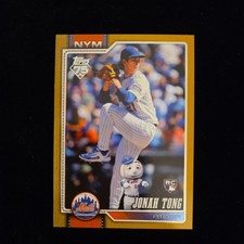 2026 Topps Series 1 Celebration Jonah Tong Mets RC Hidden Mascot Gold /50 SSP