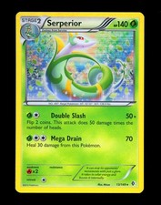 2012 Pokemon SERPERIOR Boundaries Crossed HOLO Black White INK ERROR Card 13/149