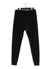 Arne Women's Suit Trousers M Black Polyester with Spandex Tapered Dress Pants