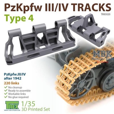 T-Rex Studio TREX85020 PzKpfw.III/ IV Tracks Type 4  1/35