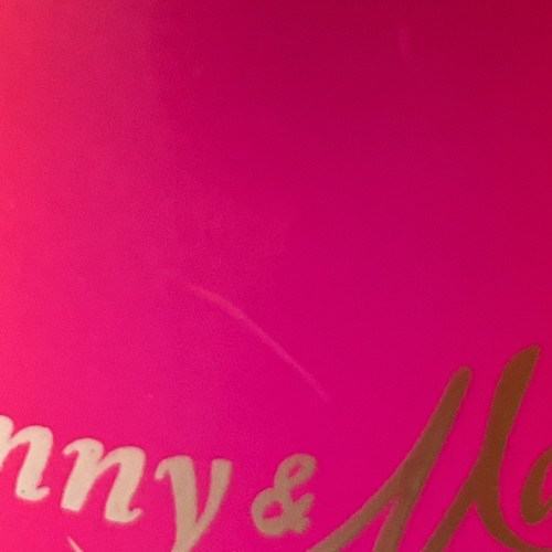 Set of 2 Donny & Marie Pink Frosted Glasses ~ Flamingo Las Vegas Show ~ Osmond - Picture 7 of 9