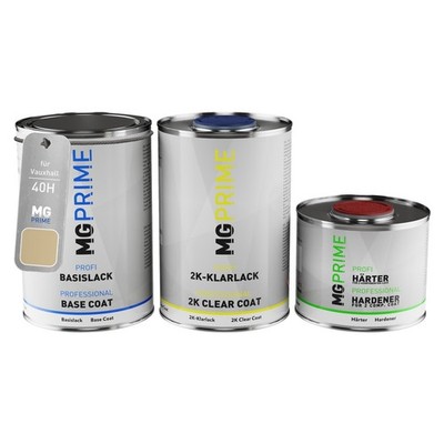 Autolack Dose Set für Vauxhall 40H Papyrus Metallic Basislack 2K Klarlack 2,5L