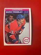1982-83 O-Pee-Chee set break OPC #193 Mario Tremblay - Montreal Canadiens NRMT