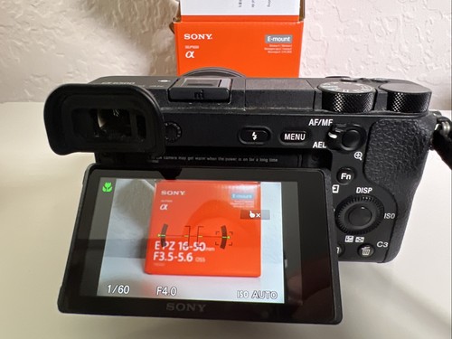 SONY a6500 Camera w Lens 16-50mm Batteries Charger Shutter Count Count 2167 - Picture 16 of 23