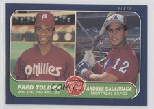 1986 Fleer Freddie Toliver Andres Galarraga #647 12g7