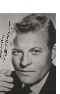 Kurt KRUGER "Sahara/The Enemy Below" etc Swiss German Actor Signed Photo
