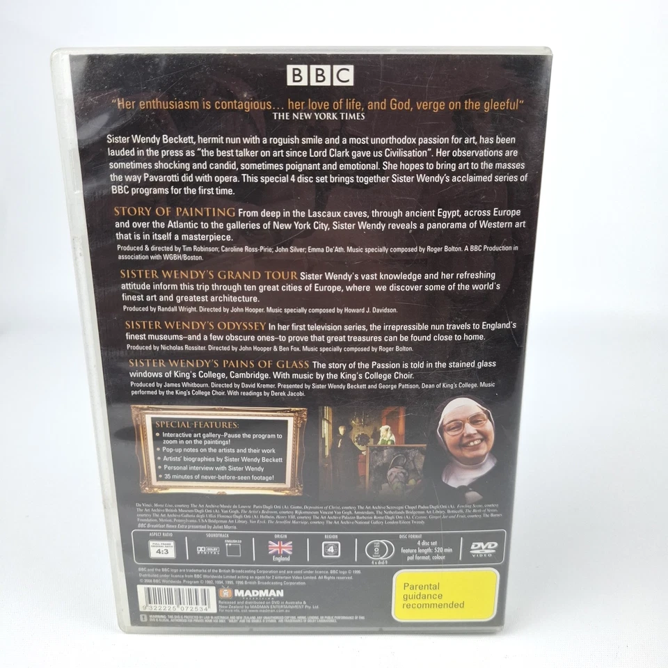 Sister Wendy The Complete Collection DVD 1996 Box Set BBC Region 4 Documentary - Image 2 of 4